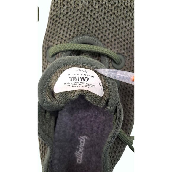 Allbirds Womens Tree Runners Sneakers Shoes Green Size 7 Lightweight Sustainable - Picture 2 of 8